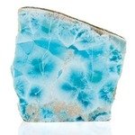 Macro stone Jasper mineral on white background close up