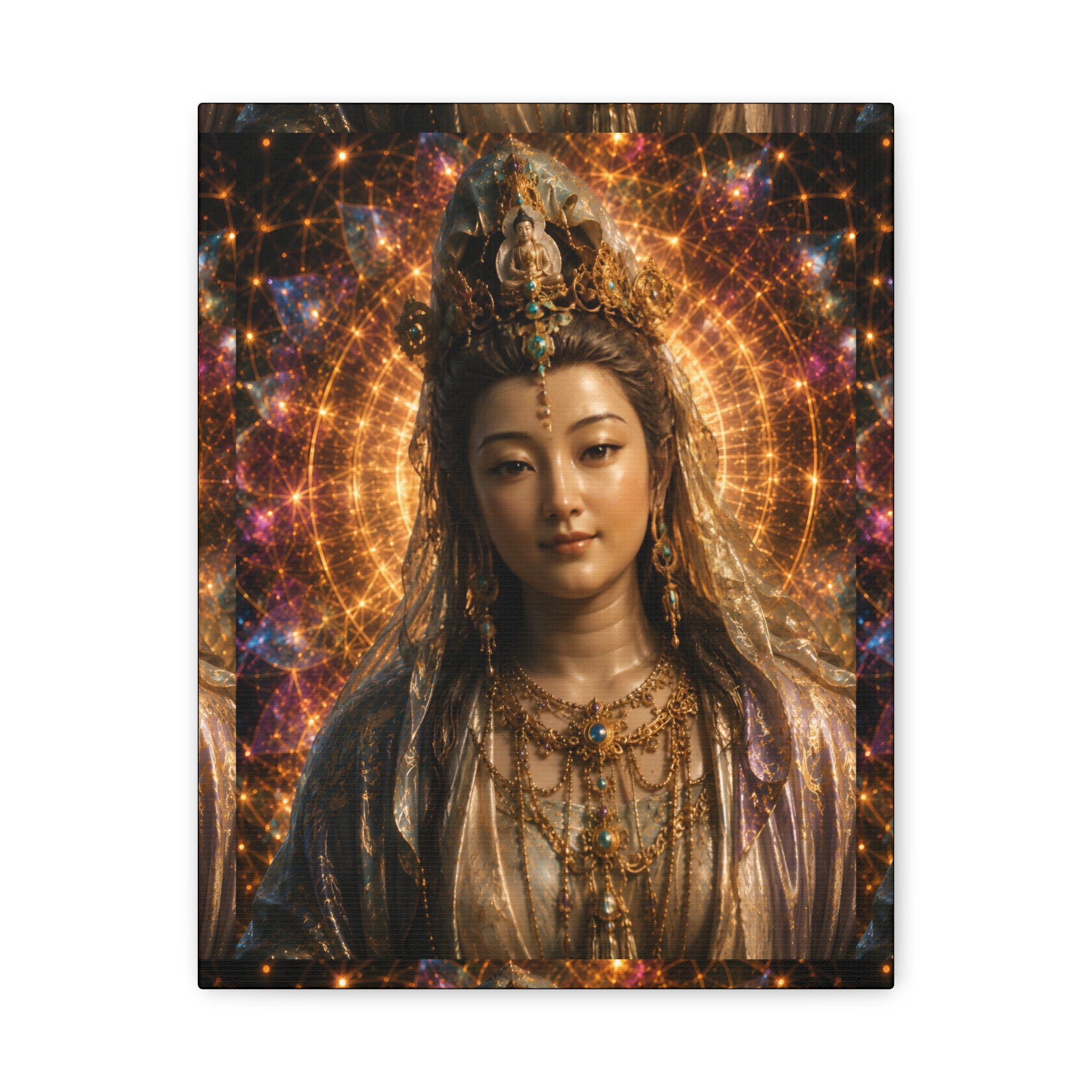 Goddess Quan Yin Matte Canvas Wall Art