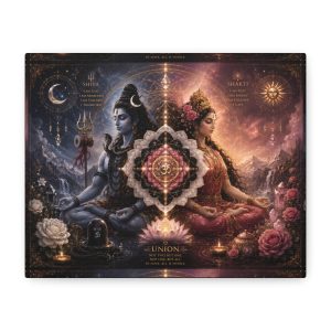 Shiva Shakti Union Canvas Meditation Art