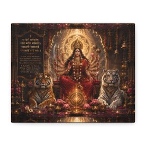 Goddess Durga Hindu Devi Puja Canvas Print