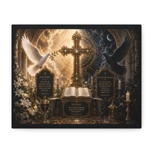 Holy Spirit Sacred Shadow Prayer Canvas Resonance Art