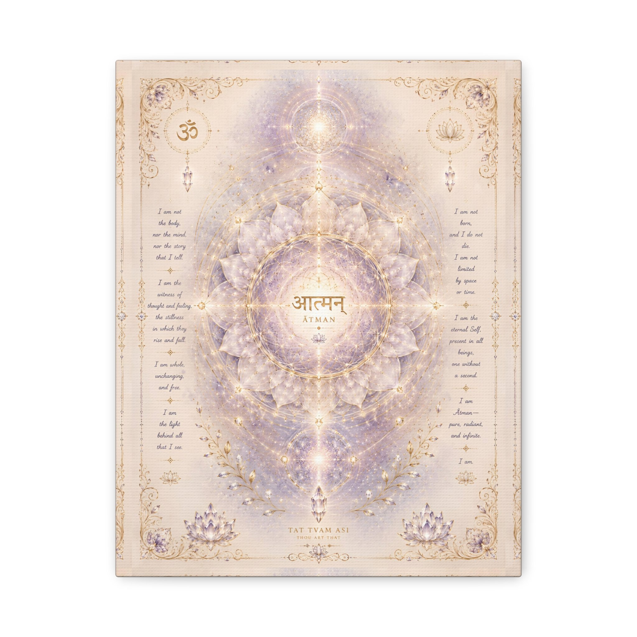 Atman Meditation Frequency Art Print, Canvas Matte Stretched - Image 3