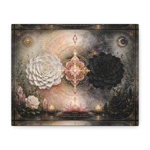 Mystical Yin Yang Rosette Canvas Resonance Art