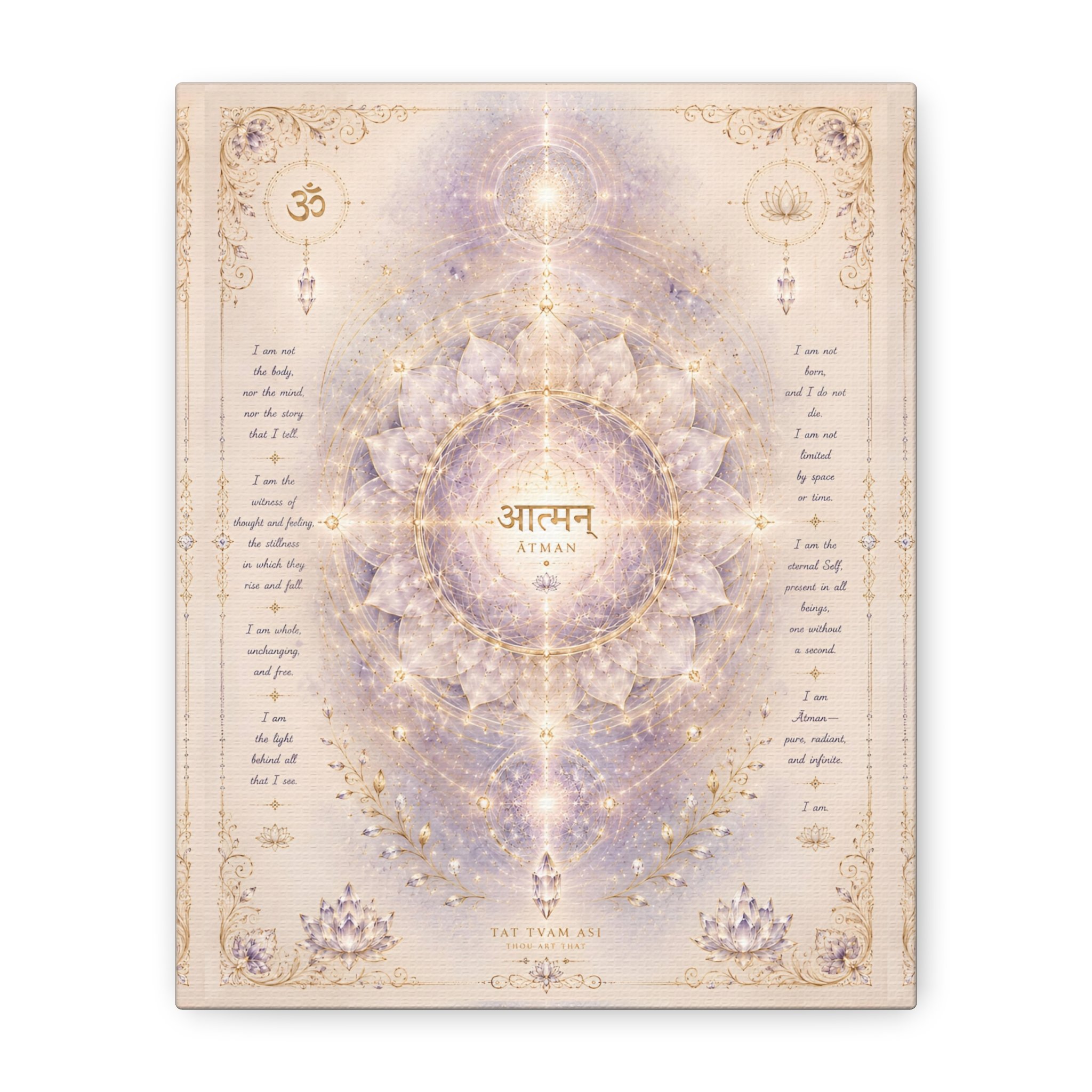 Atman Meditation Frequency Art Print, Canvas Matte Stretched