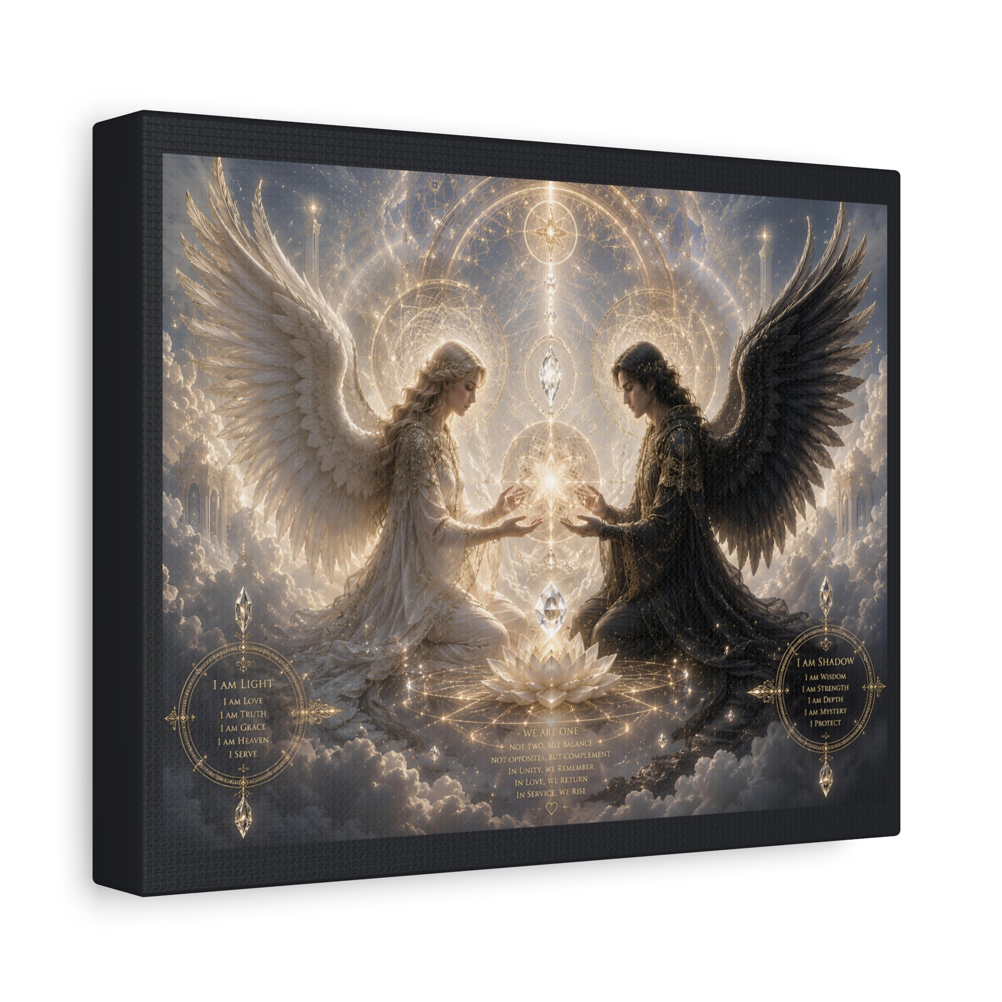 Angels of Light and Shadow Canvas Resonance Art - Image 2