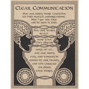 Prayer for Clear Communication Poster