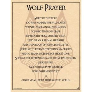 Wolf Prayer Poster