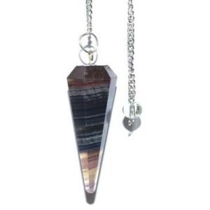 Multi Fluorite Pendulum 6-sided