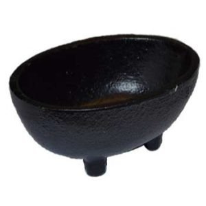 Oval Cast Iron Cauldron/Smudge Pot 1 3/4"