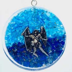 Mikael Blue Topaz & Sodalite Orgone Pendant 1 3/4"
