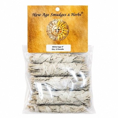 White Sage Smudge Stick 3-4" (Set of 12)