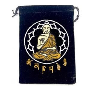 Buddha Black Velveteen Bag 5"x 7" (Set of 10)