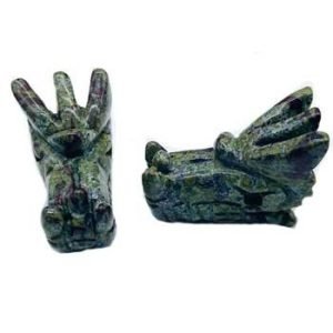 Dragon's Head Jasper, Dragon Blood 1 3/4" (Set of 2)