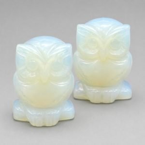 Opalite Owl 1.5" (Set of 2)