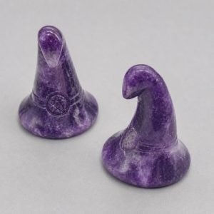 Witch's Hat Lepidolite 1 3/4" (Set of 2)