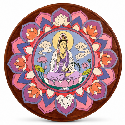 Where Compassion Blooms - Quan Yin Devotional Painting