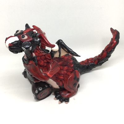 Harley Quinn Inspired Dragon Sculpture No. 2 - Image 4