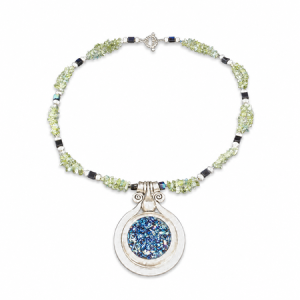 Verdant Cosmos Sparkling Pendant Necklace