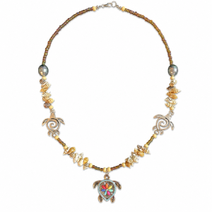 Shellsong Turtle Garden Necklace